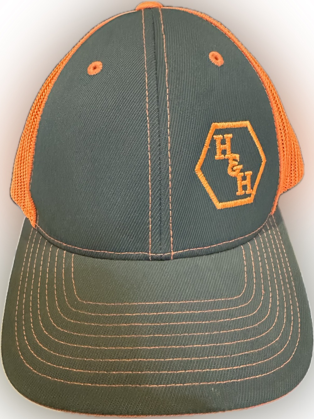 H&H HEMBREE & HODGSON PACIFIC HEADWEAR PRO MODEL FLEXFIT SM MED HAT MESH ORANGE